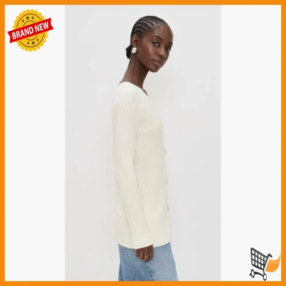Long Sleeve Open Back Cardigan, Merino Wool, Dry Clean Only